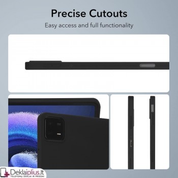 Liquid Air guminis dėklas planšetei - juodas (Xiaomi Pad 7/Pad 7 Pro/Pad 8/Pad 8 Pro)
